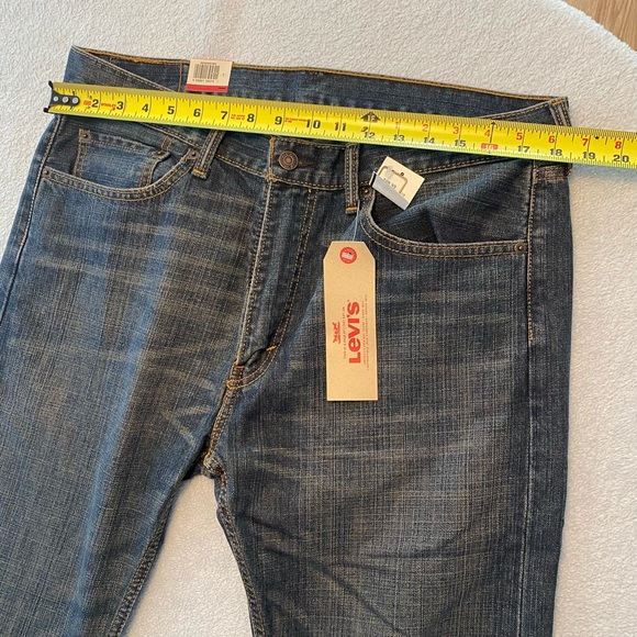 Levi's 505 Jeans Mens 36 x 34 Straight Leg Regular Fit Denim Wash 2146 - Picture 1 of 6
